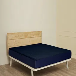 wakefit Blue Cotton Feel Terry Ultra Soft & Waterproof Double King Mattress Protector-image-7