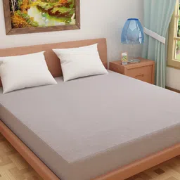 DREAM CARE Grey Waterproof Double Queen Mattress Protector-image-98