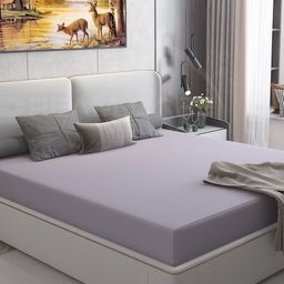 DREAM CARE Cotts Wonder Grey Waterproof Double Queen Mattress Protector-27