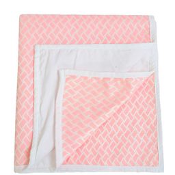 Adbeni Kids Pink & White Printed Waterproof Mattress Protector-image-93