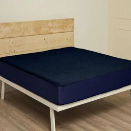 wakefit Blue Cotton Feel Terry Ultra Soft & Waterproof Double Queen Mattress Protector-image-35