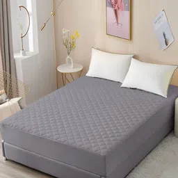 RF RELAXFEEL Grey Textured Water Resistant Mattress Protector-image-15