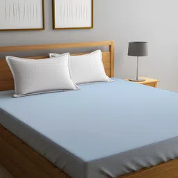 GADDA CO Blue Cotton Terry Waterproof Elastic Fitted Mattress Protector-image-10