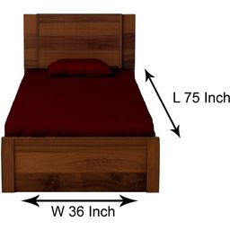 Stylista Red Cotton Water Resistant Elastic Strap Single Size Mattress Protector-picture-15