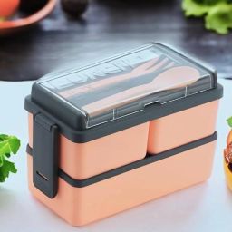 Bento Box for Office & School 3 Containers Lunch Box-image-98