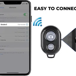 WRADER Wireless Bluetooth Remote Shutter for Photos and Selfie for Android & iOS PhoneCamera Remote Control image 2