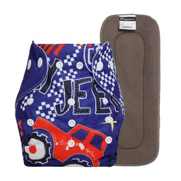Babymoon Kids Printed Washable Adjustable Reusable Cloth Diaper with 1 Insert-17