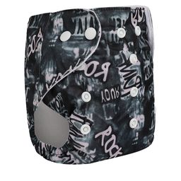Babymoon Kids Printed Washable Adjustable Reusable Cloth Diaper with 1 Insert image 3