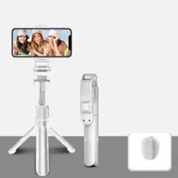 KAELAN Portable Selfie Stick Tripod with Bluetooth Remote, Tripod Stand, Multifunctional Selfie Stick with Extendable Aluminium Monopod, 360 deg Rotation Phone Holder, Adjustable Grip Tripod Bluetooth Selfie Stick-16