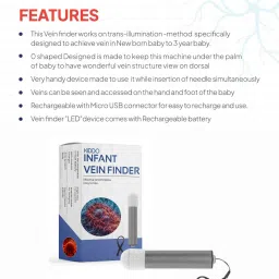 qlerix LED Vein Finder Vein Dectector & Locator Device for Infant Torch Smart Light Torch image 4