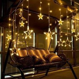 145 LEDs 5.11 m Gold Flickering, Steady Star Rice Lights-image-52