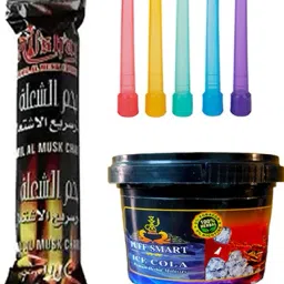 100g Ice Cola, 5pcs Color Mouth Filters With Quick Light Magic Hookah Charcoals-image-74