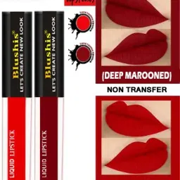 Non Transfer Professionally Longlasting Liquid Lipstick Combo Set Of 2 pc-10