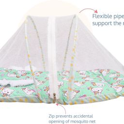 Cotton Kids Washable Premium Washable Little Baby Bed With Mosquito Net For New Born Baby Mosquito Net-image-24