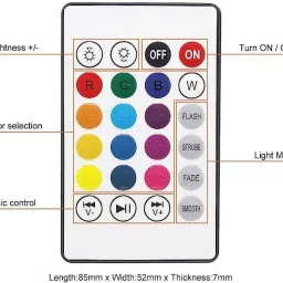 spark world Smart LED Multicolor Music Bulb with Bluetooth Remote Smart Bulb image 4
