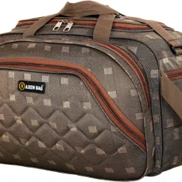 60 L Strolley Duffel Bag - ABROWNCHIK_14-10 - Brown - Large Capacity-image-93