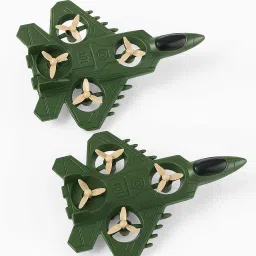 Best quality(pack of 2)Army fighter JET Toy/Aircraft toy unbreakable /push & go-image-28