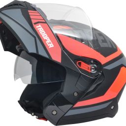 Trooper D1 Flip-up Full Face with Dual Visor Motorbike Helmet-17