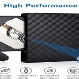 BKC External DVD Writer USB 3.0 & Type C – CD/DVD ROM +/-RW Burner for Laptop External DVD Writer image 2