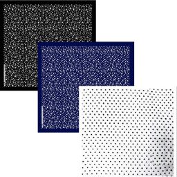 Bismaadh Cotton Paisley Star Print Stylist Scarf Headband Bandana - Pack of 3 (Black, Royal Blue & White) ["Black","Blue","White"] Handkerchief-image-51