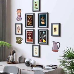 random Modern (Set of 8) Multicolour MDF Collage Photo Frames-picture-0