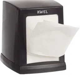 Double Side Cube Table Top L-Fold Tissue Dispenser with 2 Packets-Black Paper Dispenser-27
