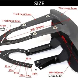 vagary Rear Mud Guard For Bajaj Pulsar 150 NA image 2