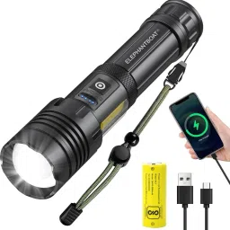 Super Bright 3000 Lumens Rechargeable LED Flashlight 5000mAh Torch-24