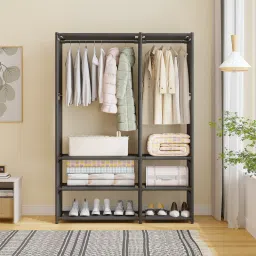 Portable Open Wardrobe PP Collapsible Wardrobe-11