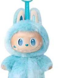 Labubu Doll Original Soft Blue Unique Design Cute Doll Keychain - 17 cm-13