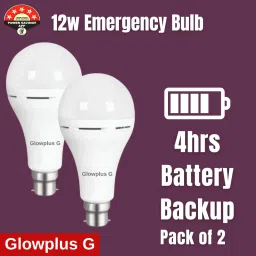 Pack of 2 – Smart 12W Bulbs with Emergency Lighting 3 hrs Bulb Emergency Light-24
