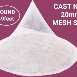 CAST NET 20mm 4.2kg(WHITE) Fishing Net-14