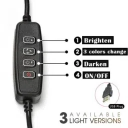 Planetoid 26CM RING FILL LIGTH DIMMABLE, 3 MODE OF LIGHT WITH MOBILE HOLDER STAND Ring Flash image 4