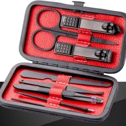 8 PCS Nail Cutter Kit Nail Clipper, Manicure Pedicure Kit Stainless Steel-9