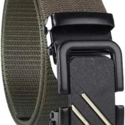 Men Casual, Evening, Formal, Party Green Nylon Reversible Belt-image-75