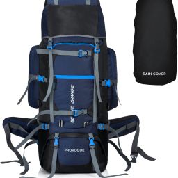 80 Ltr Trekking Bag Hiking Backpack Travel Backpack with Raincover Rucksack- 80 L-image-85