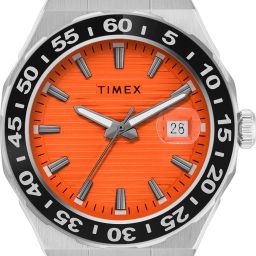 Date Display with (Magnifier), Orange Dial Analog Watch - For Men TWEG292SMU01-image-13