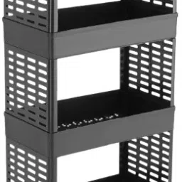 Popular 4 Layer Plastic Portable Modern Fruit & Vegetable Basket Stainless Steel, Plastic Kitchen Trolley-28