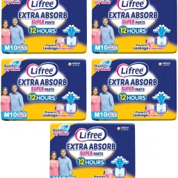 Absorb Super Pants - Medium (Waist Size: 30-41 Inch) - 50 Count, Pack of 5 - M-image-38