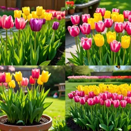 Tulip Mix Flower Seeds For Planting -Grow All Year - All India- Hybrid Seed-image-49