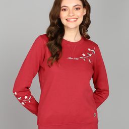 allen solly Women Full Sleeve Embroidered Sweatshirt-picture-16