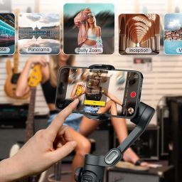 Hold up Smart XE Phone Gimbal Stabilizer 3-Axis Smartphone Foldable Gimbal 3 Axis Gimbal for Camera image 4