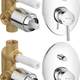 Agate concealed Diverter Body with Concealed Upper Part set of 2 pic 065 Diverter Faucet-12