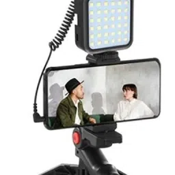 CHG Vlogging Kit for Video Making, Mic, Mini Tripod Stand, LED Light & Phone Holder 3 Axis Gimbal for Mobile-27