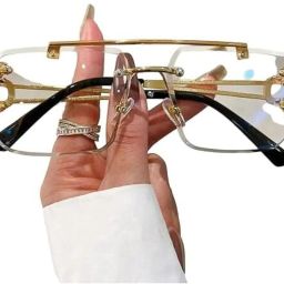 UV Protection Rectangular Sunglasses (Free Size)-image-1