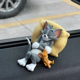 Car Dashboard Tom & Jerry Cute Sleeping Car Interior Accessory Decorative Showpiece-5 cm-image-49