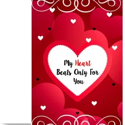 My Heart Beats Only For U Valentines Day Greeting Card Greeting Card-image-14
