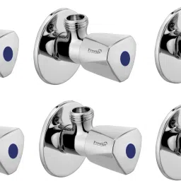 . Chrome Plated Stainless Steel Acura Angel Valve Set of -6 Angle Cock Faucet-image-55