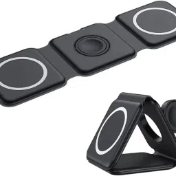MARS Wireless Charger 3 in 1, Magnetic Foldable Fast Wireless Charger Portable Charging Pad-image-6