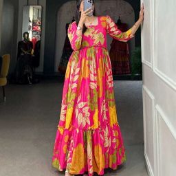 Women Gown Pink Maxi/Full Length Dress-image-118